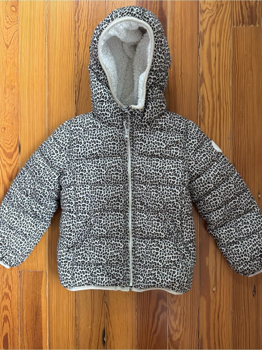 Gap Kids Leopard Print Puffer Jacket